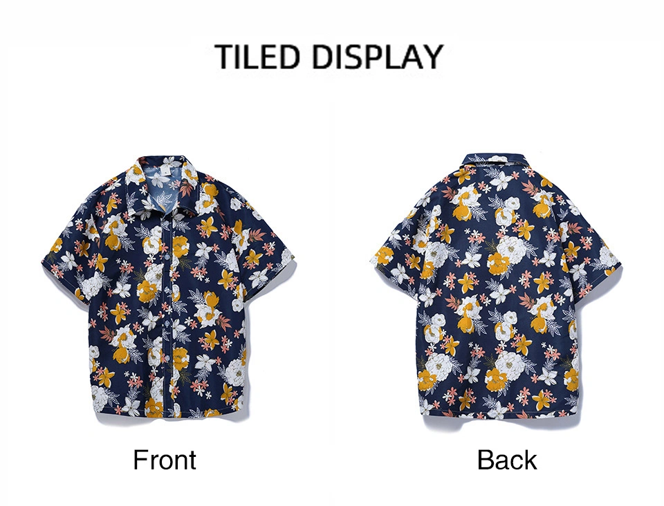 Logo Custom Floral Shirt Type Men′s Casual Shirt