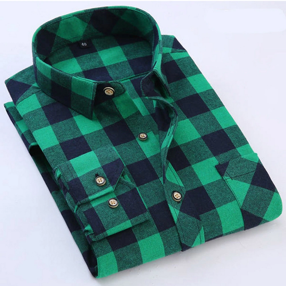 Spring Flannel Shirts Thin Fabric Light Gram Weight Daily Wear