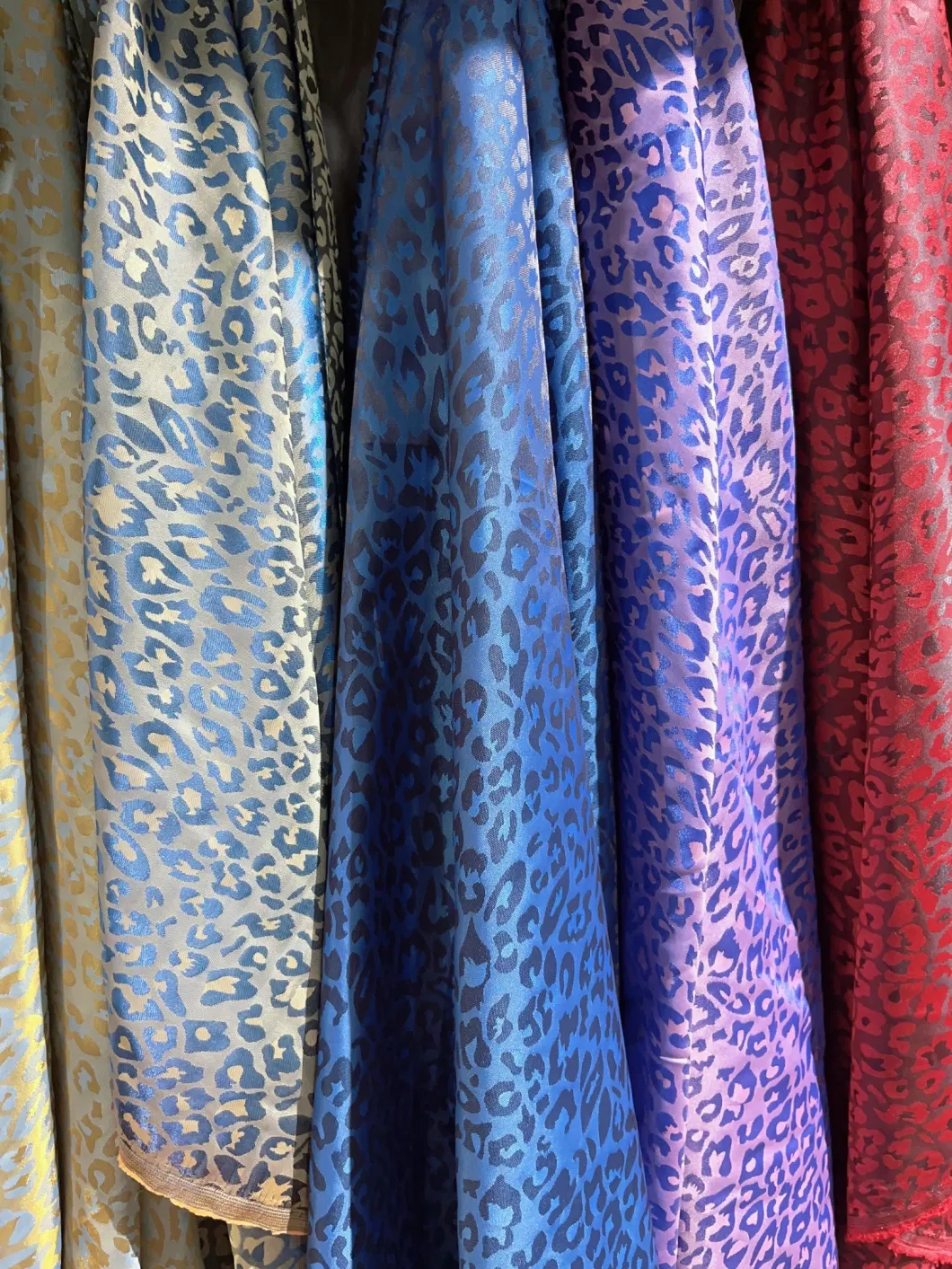 Leopard Print Jacquard Fabric Material